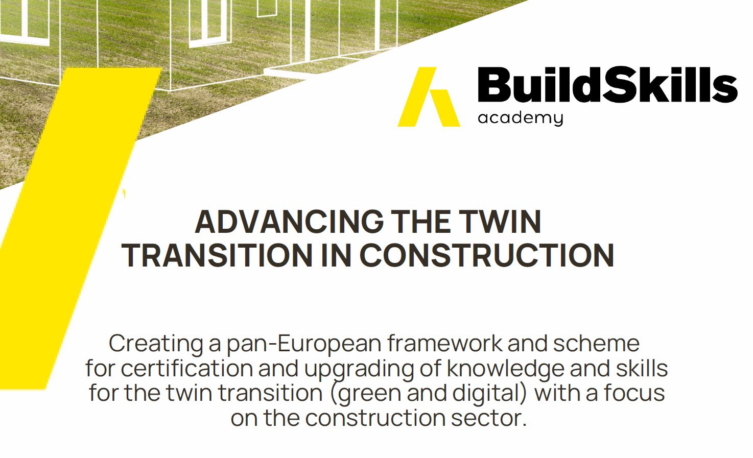 Το έργο «Academy for Transitional Skills in the Built Environment» συγχρηματοδοτείται από την Ευρωπαϊκή Ένωση, πρόγραμμα ERASMUS+