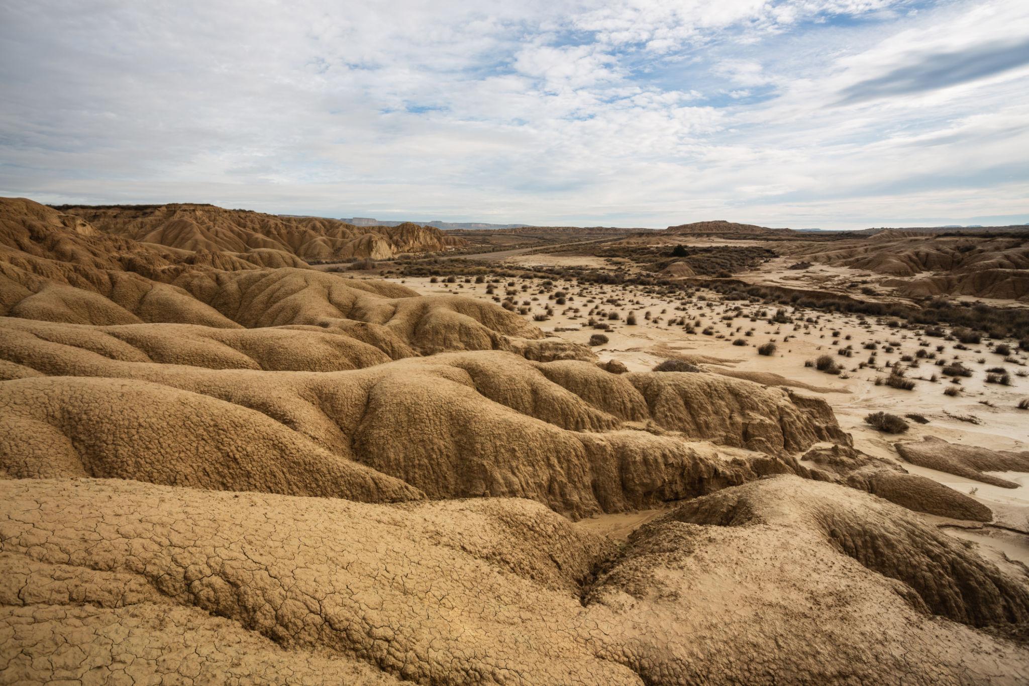 Desert of Bardenas Reales in Navarre Spain.