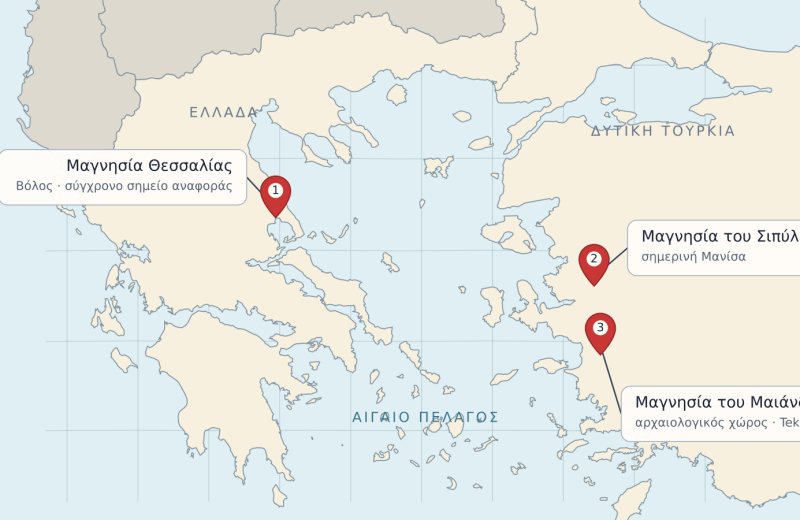 Οι τρεις Μαγνησίες του Ελληνισμού και η σύνδεση με τον Θεμιστοκλή